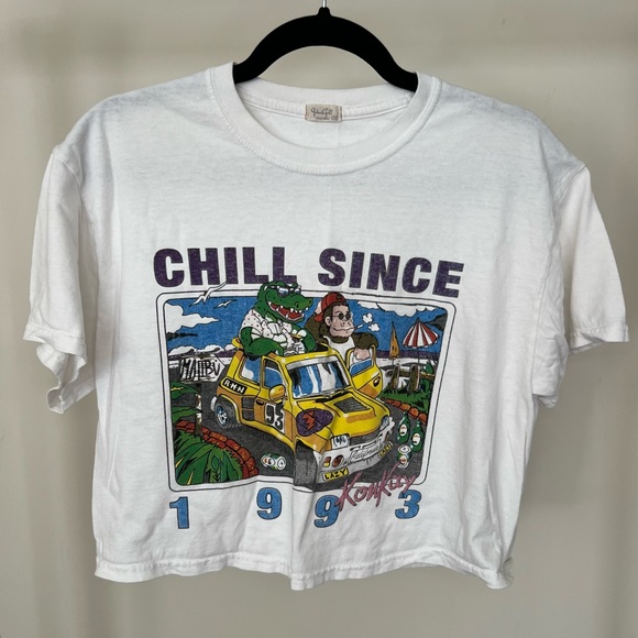Brandy Melville Tops - John Galt Chill Since 1993 Crop Top